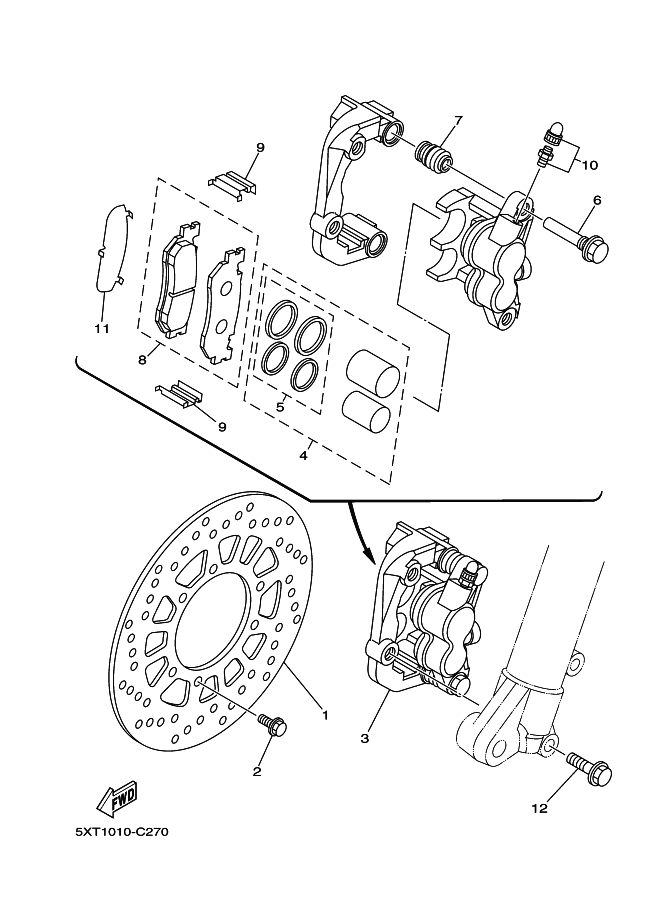 Front Brake Caliper