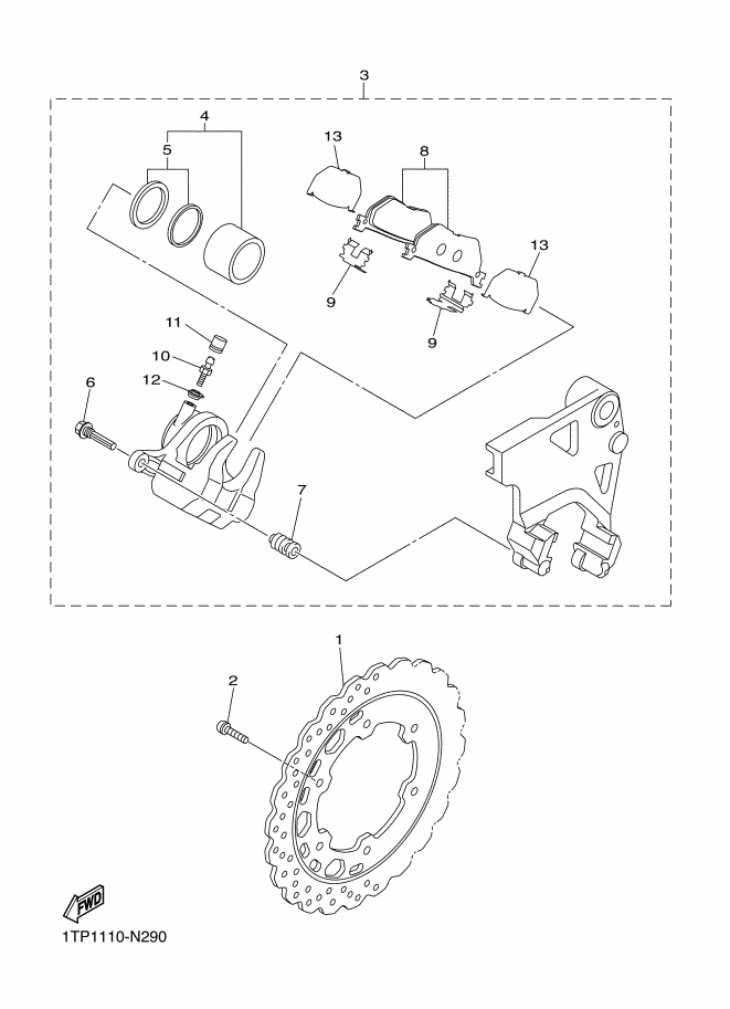 Rear Brake Caliper
