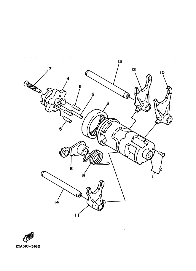Shift Cam . Fork