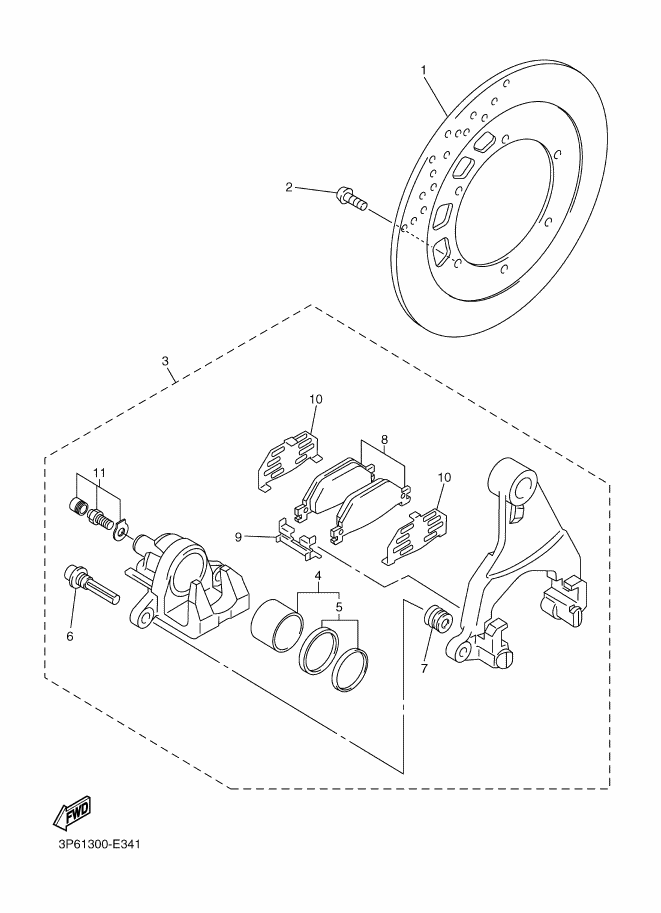 Rear Brake Caliper