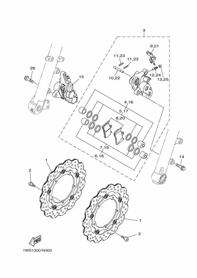 Front Brake Caliper