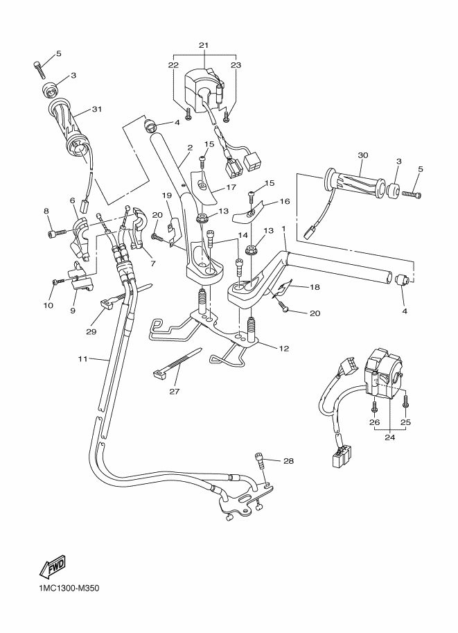 Steering Handle & Cable
