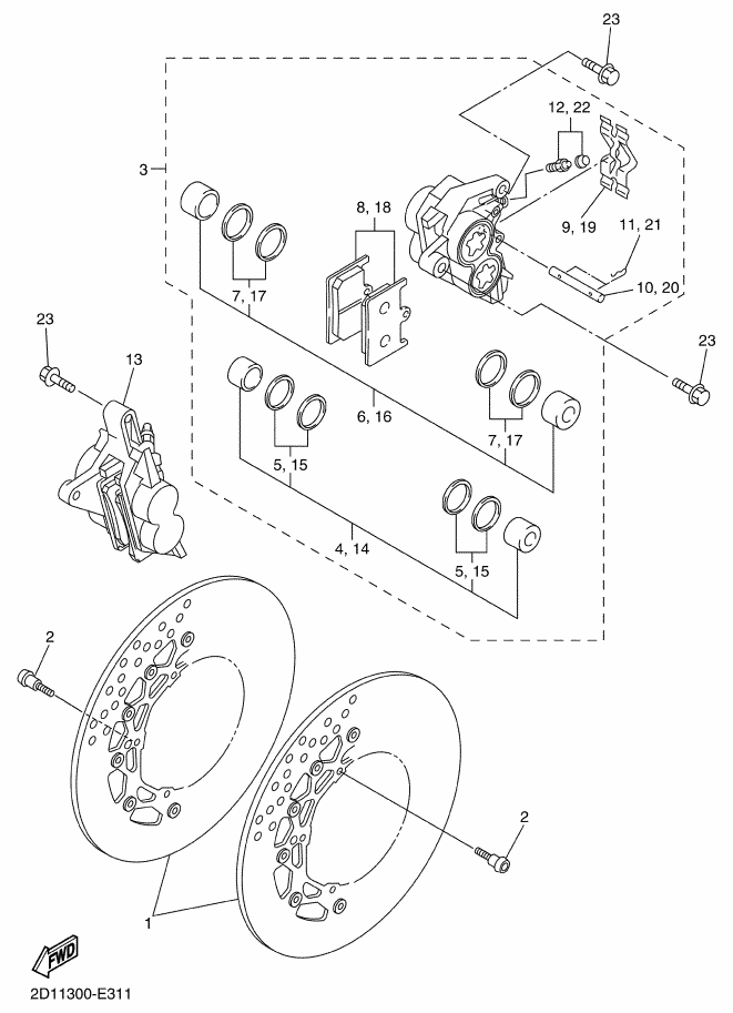 Front Brake Caliper