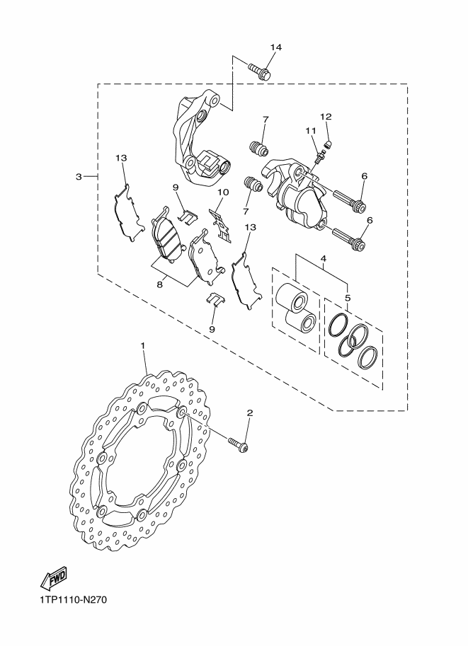 Front Brake Caliper