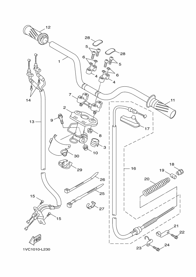 Steering Handle & Cable