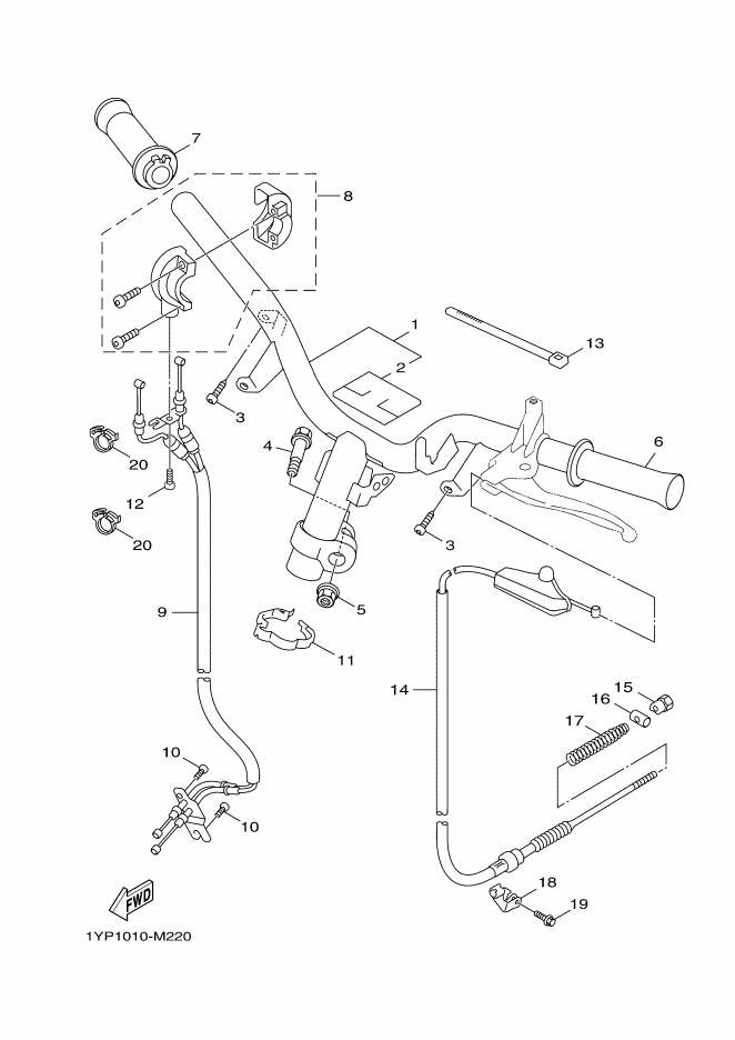 Steering Handle & Cable