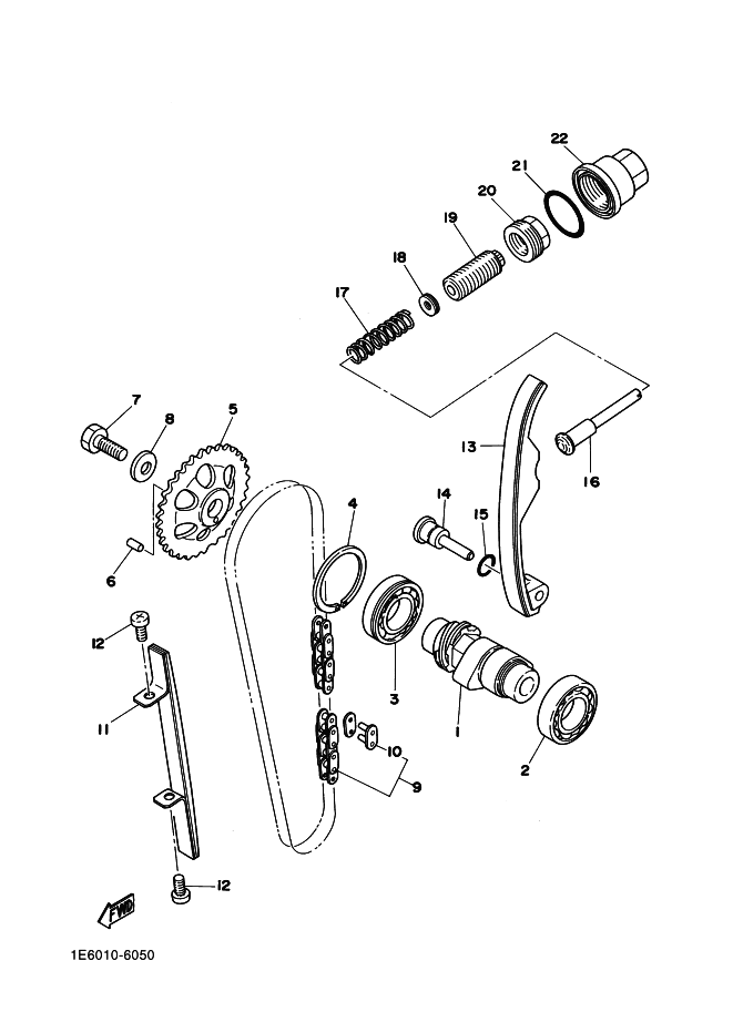 Camshaft . Chain Tensioner