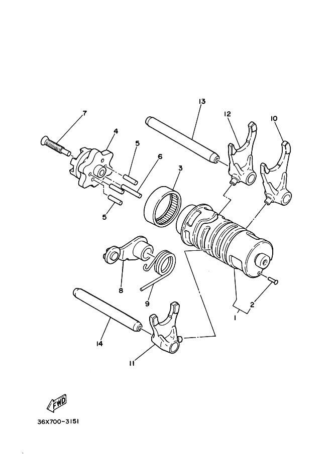 Shift Cam . Fork