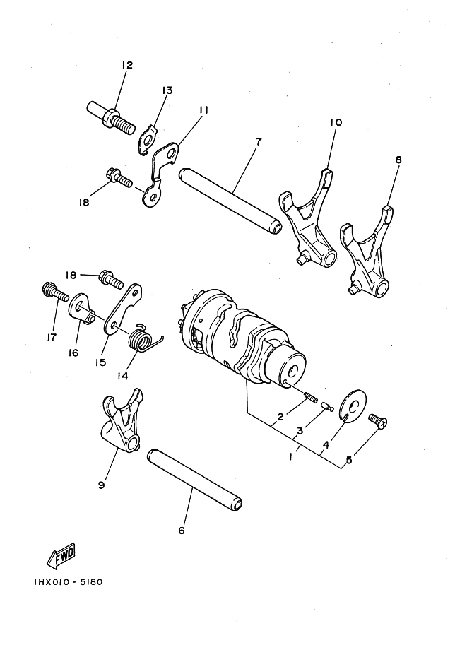 Shift Cam . Fork