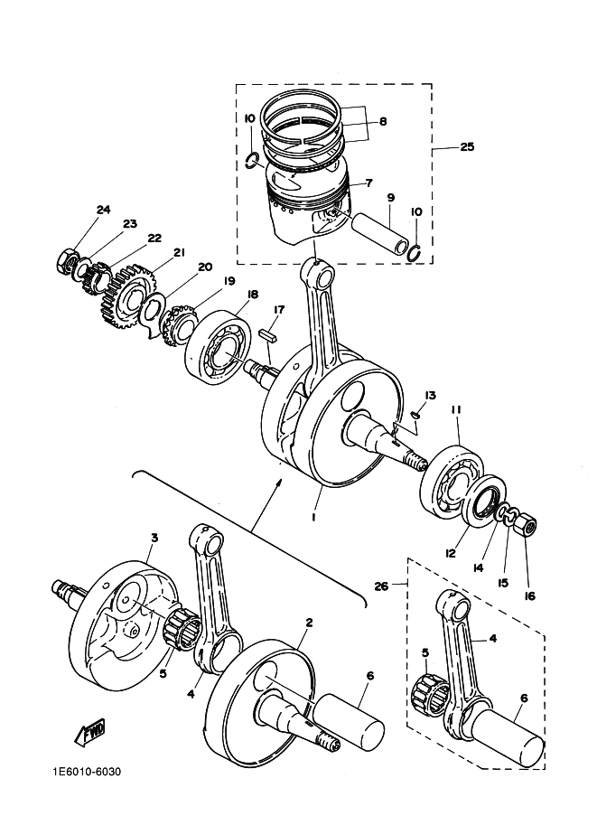 Crank . Piston
