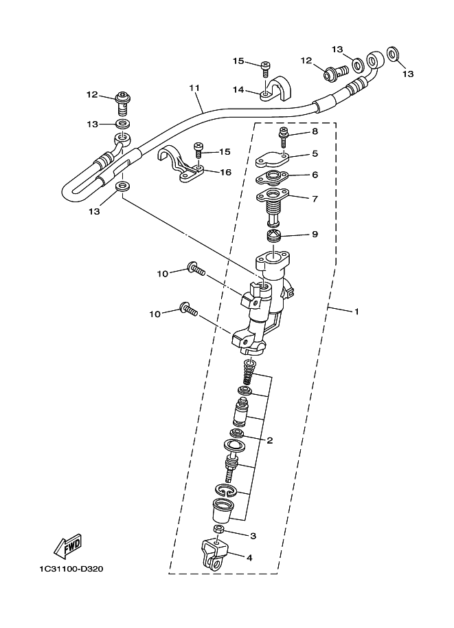 REAR MASTER CYLINDER