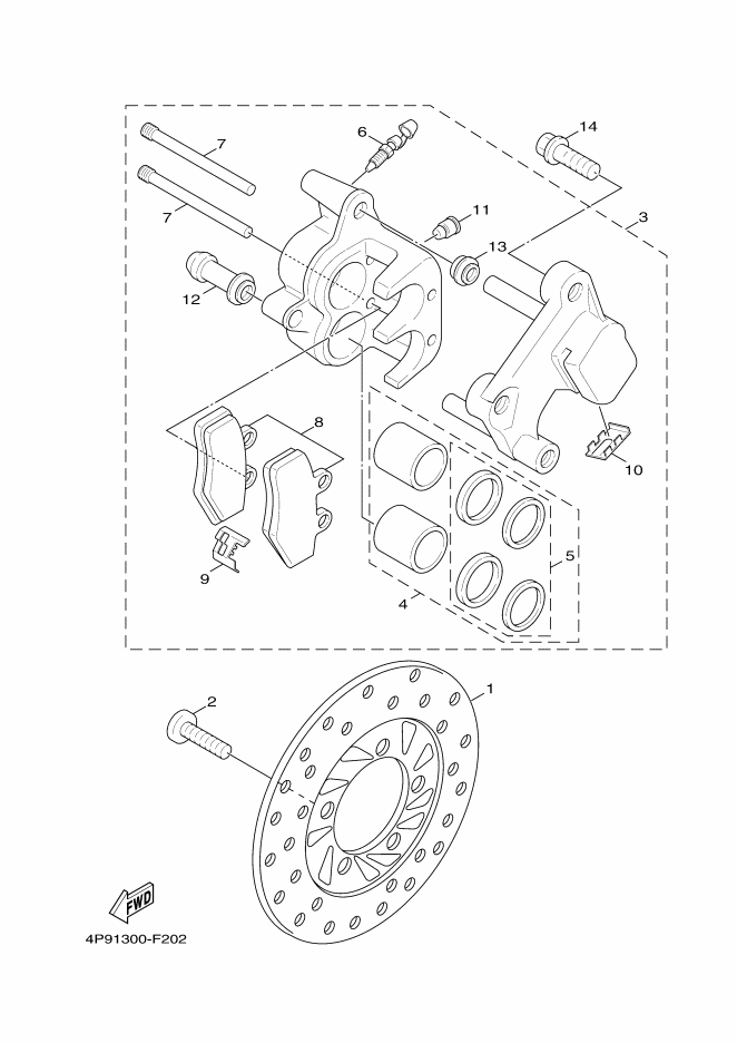 Front Brake Caliper