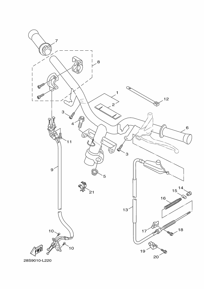 Steering Handle & Cable