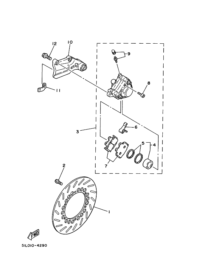 Rear Brake Caliper