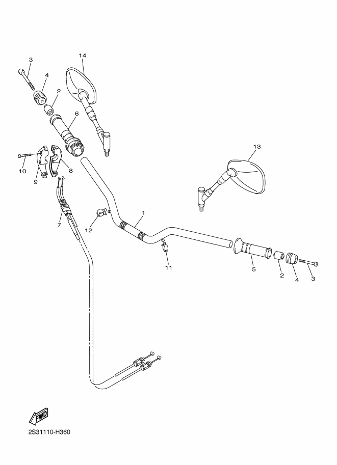 Steering Handle & Cable