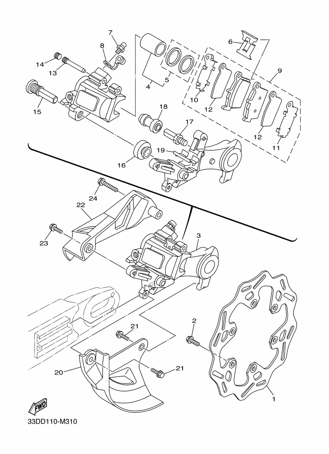 Rear Brake Caliper