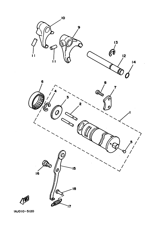 Shift Cam . Fork