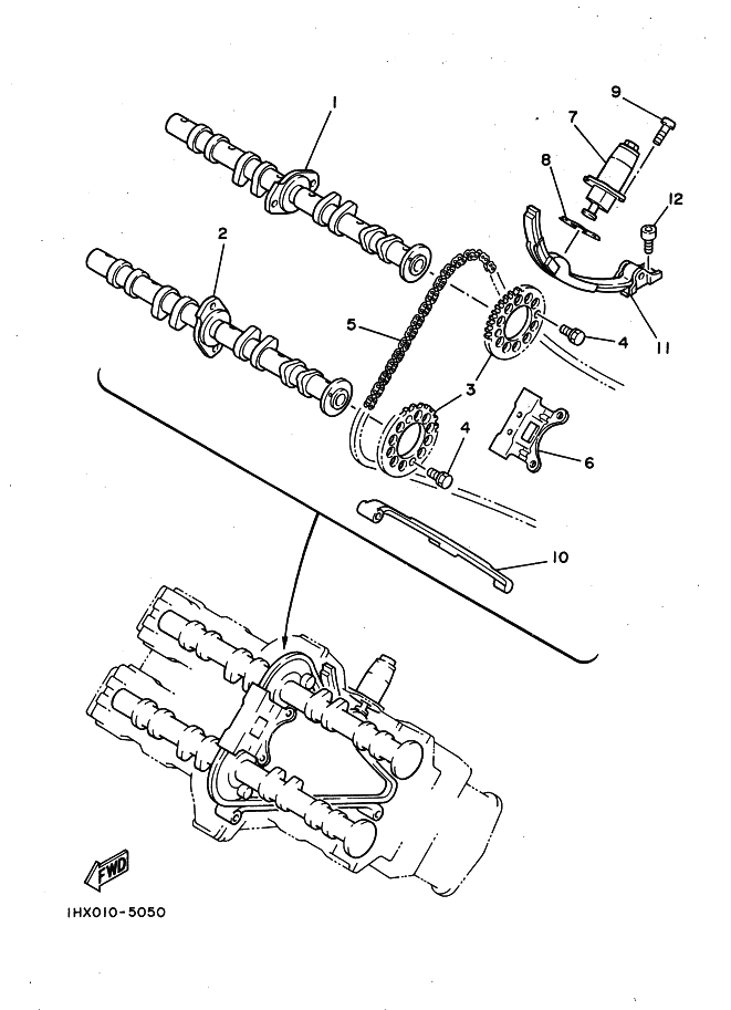 Camshaft . Chain