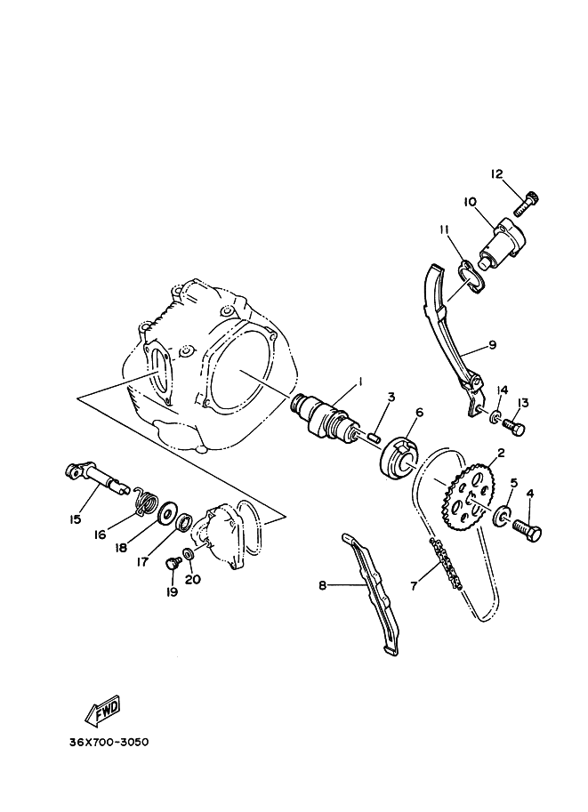 Camshaft . Chain