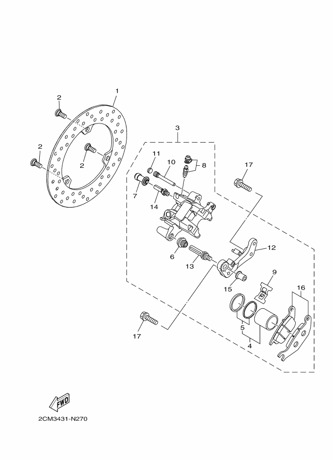 Rear Brake Caliper