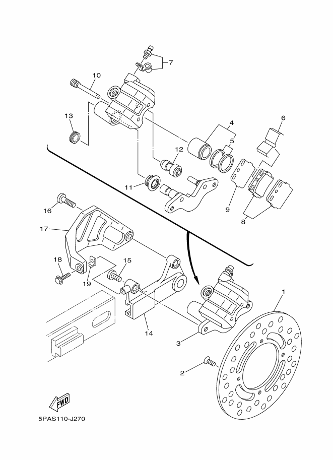 Rear Brake Caliper