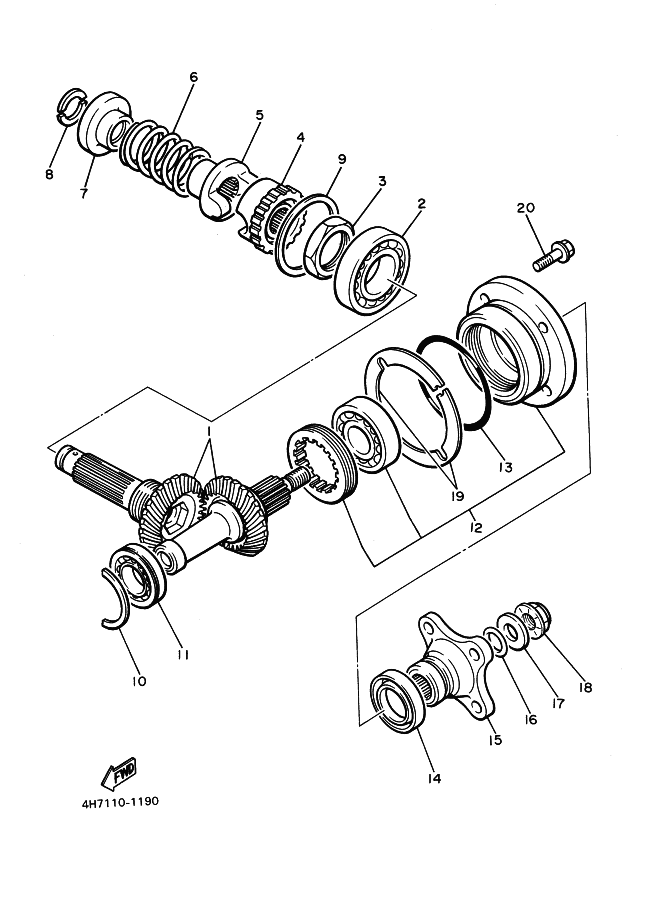 Middle Drive Gear