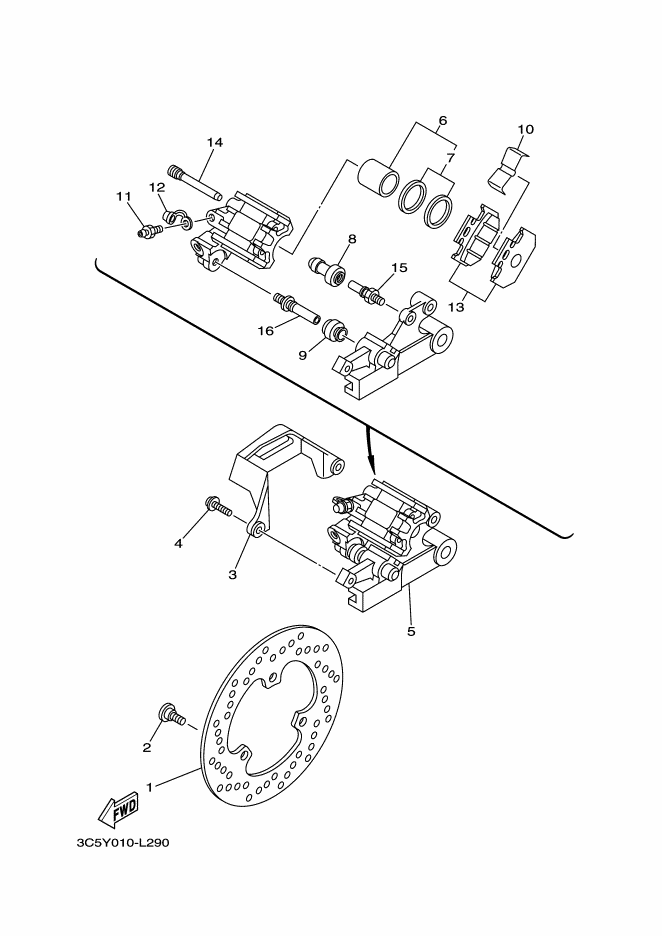 Rear Brake Caliper