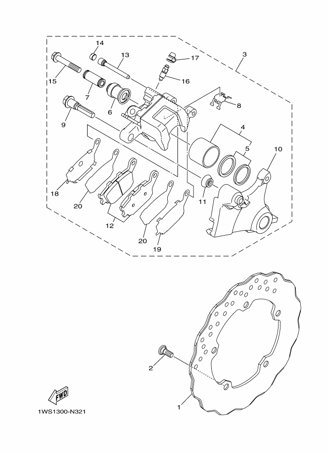 Rear Brake Caliper