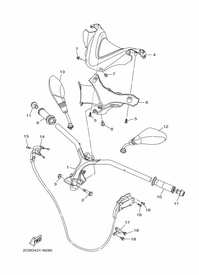 Steering Handle & Cable