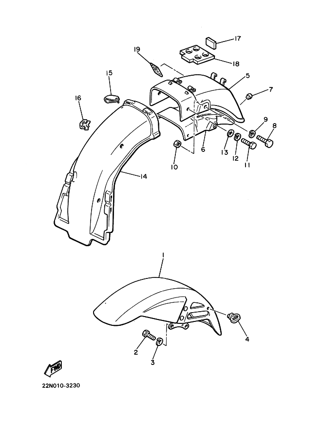 Front Fender . Rear Fender