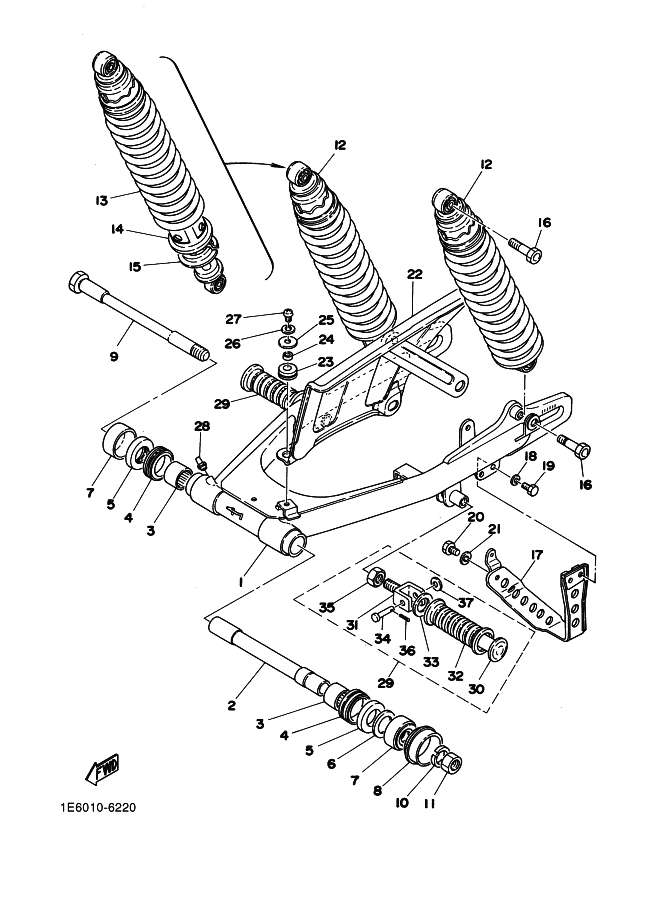 Rear Arm . Rear Cushion . Chain Case
