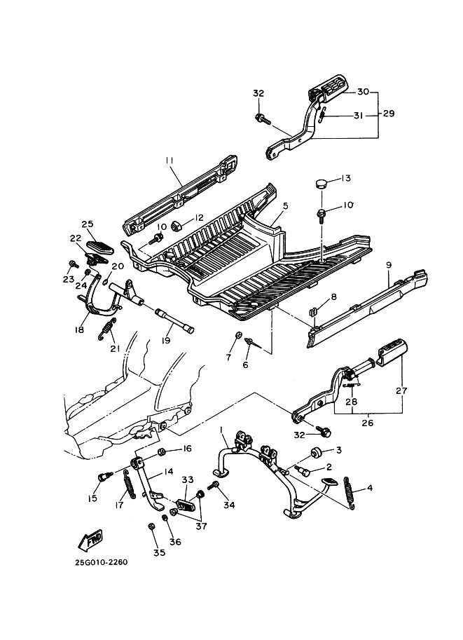 Stand . Footrest