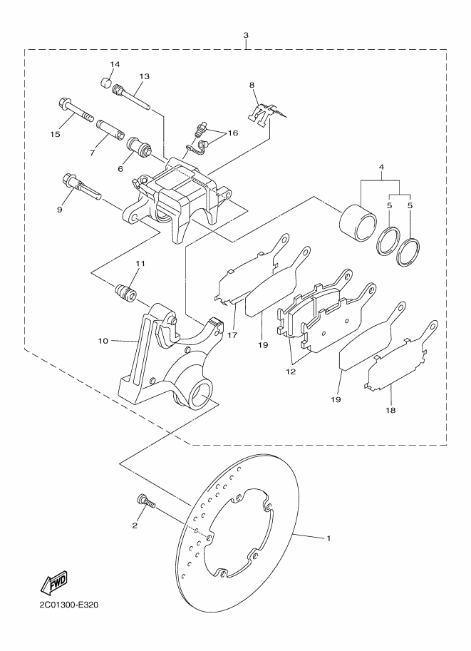Rear Brake Caliper