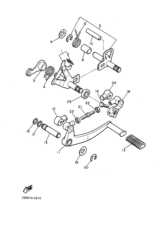 Shift Shaft . Pedal